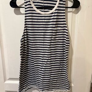 Stateside Navy and White Striped Top